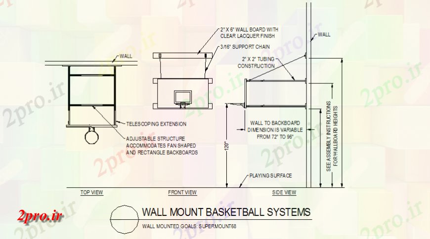 دانلود نقشه  طراحی پارک - محوطه - باغ   دیوار کوه سبد طرحی سیستم توپ جزئیات و  طرح (کد143272)