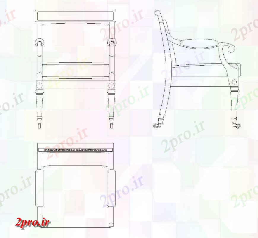 دانلود نقشه بلوک ، آرام ، نماد  طرحی صندلی  بلوک (کد143284)