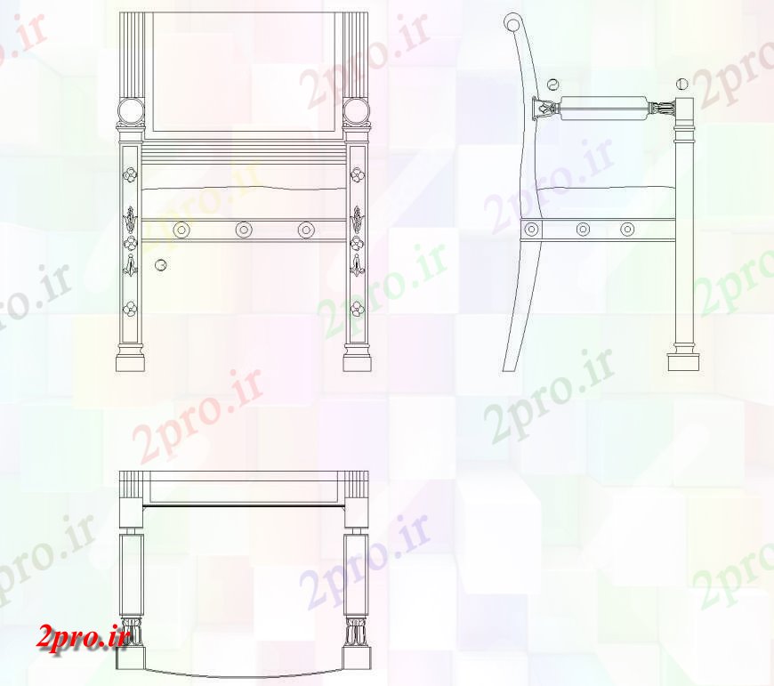 دانلود نقشه بلوک ، آرام ، نماد  طراحی صندلی  بلوک (کد143297)