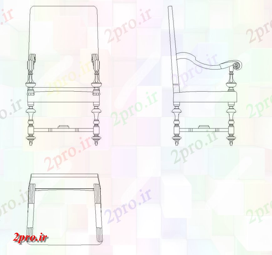 دانلود نقشه بلوک ، آرام ، نماد جزئیات صندلی  بلوک طرح (کد143357)