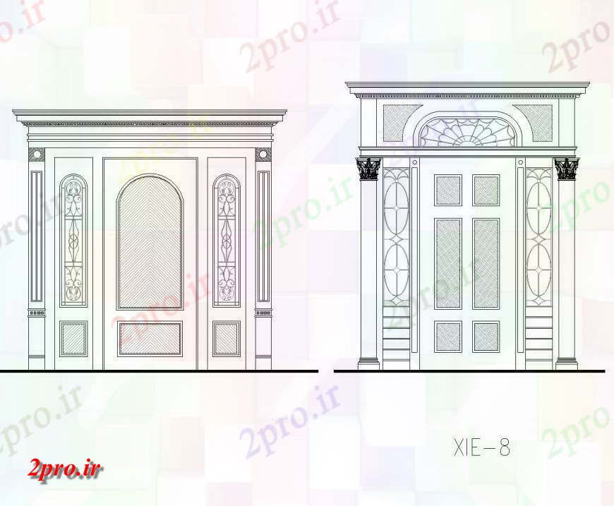 دانلود نقشه بلوک ، آرام ، نماد جزئیات سبک اروپا  گالری  (کد143365)