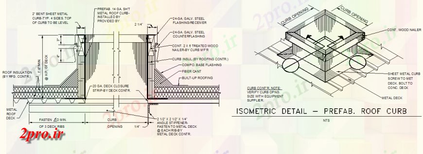دانلود نقشه طراحی جزئیات ساختار معماری محدود کردن پیش ساخته سقف نمای ایزومتریک  طرحی جزئیات (کد143630)