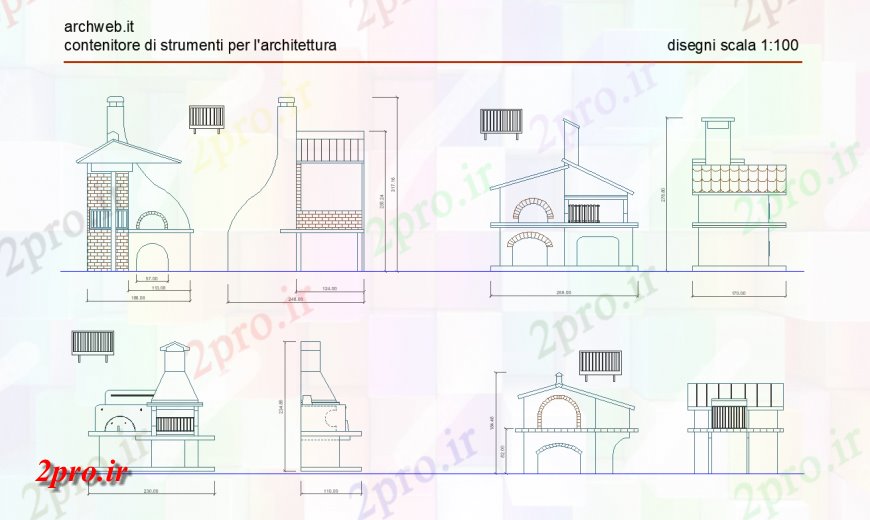 دانلود نقشه مسکونی  ، ویلایی ، آپارتمان  طراح نما خانه و نمای جانبی (کد143785)