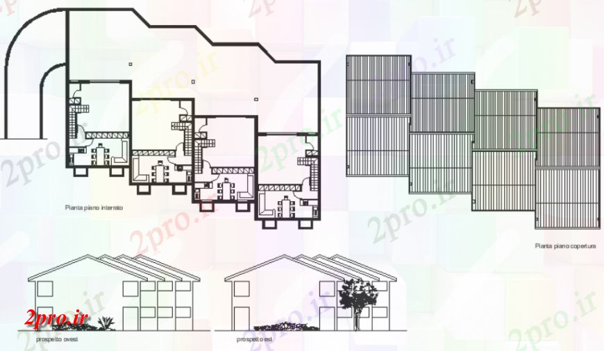 دانلود نقشه مسکونی  ، ویلایی ، آپارتمان  طرحی از طرحی خانه جزئیات (کد144150)