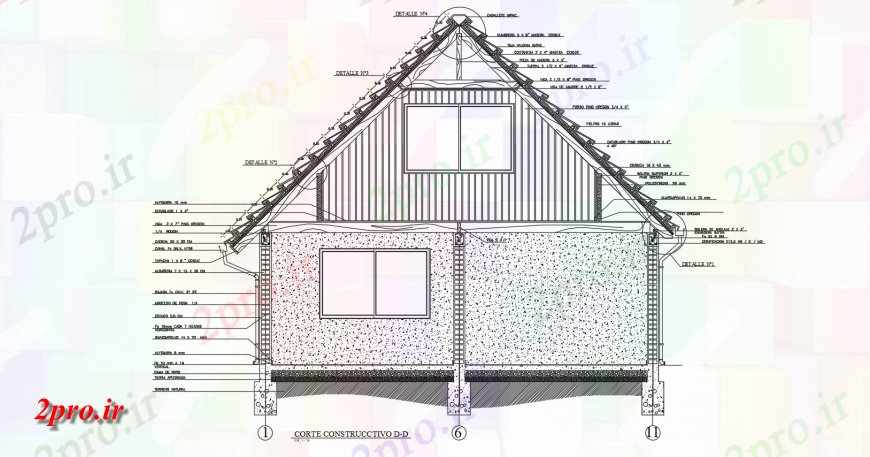 دانلود نقشه جزئیات پله و راه پله   مقطعی سازنده منطقه خانه   (کد144168)