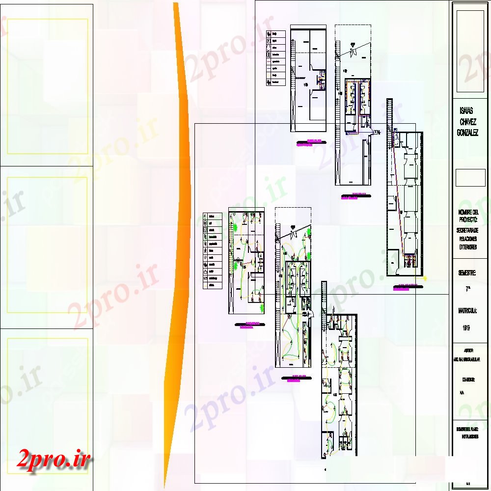دانلود نقشه ساختمان اداری - تجاری - صنعتی بخش A-A ' دفتر 10 در 18 متر (کد144188)