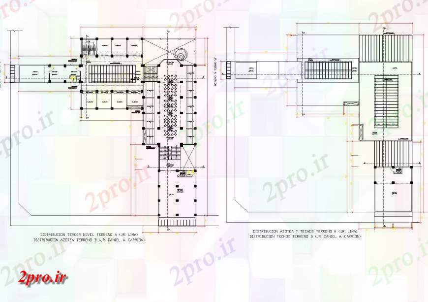 دانلود نقشه ساختمان اداری - تجاری - صنعتی طرحی جزئیات ساختمان تجاری و نما 13 در 40 متر (کد144206)
