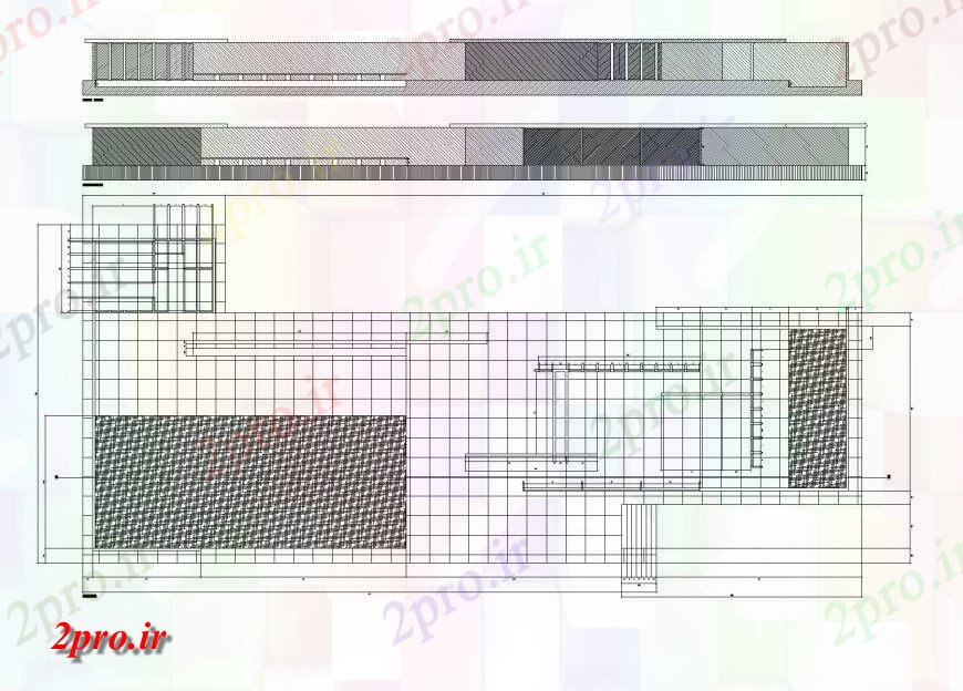 دانلود نقشه حمام مستر حمام جزئیات نما  (کد144213)