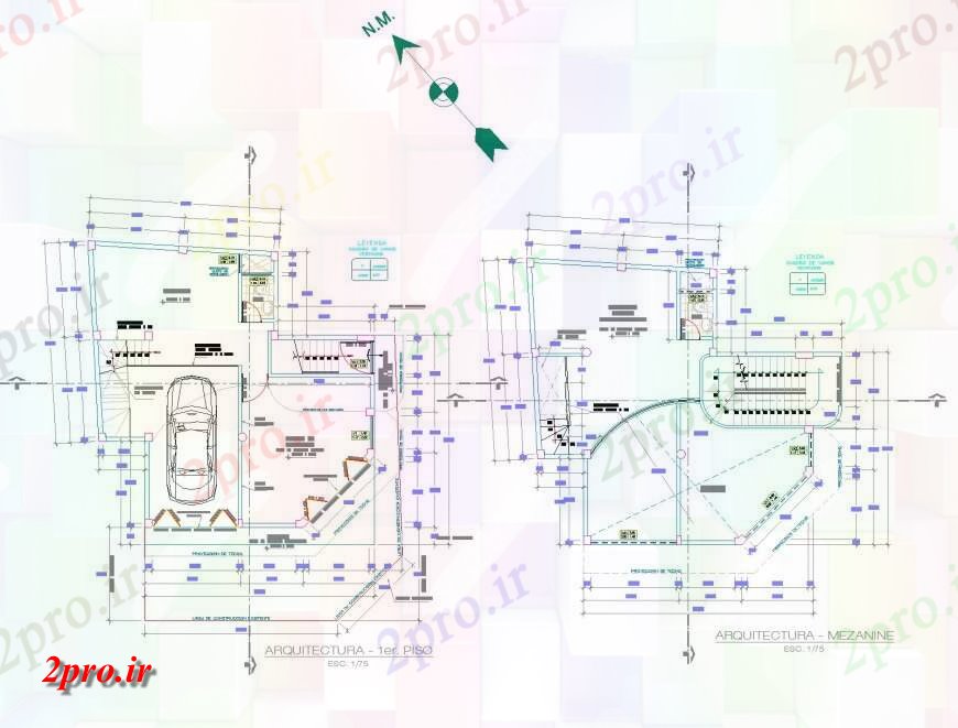 دانلود نقشه جزئیات پله و راه پله   تجارت و ساختمان تجاری طرحی جزئیات و نما  چیدمان (کد144218)