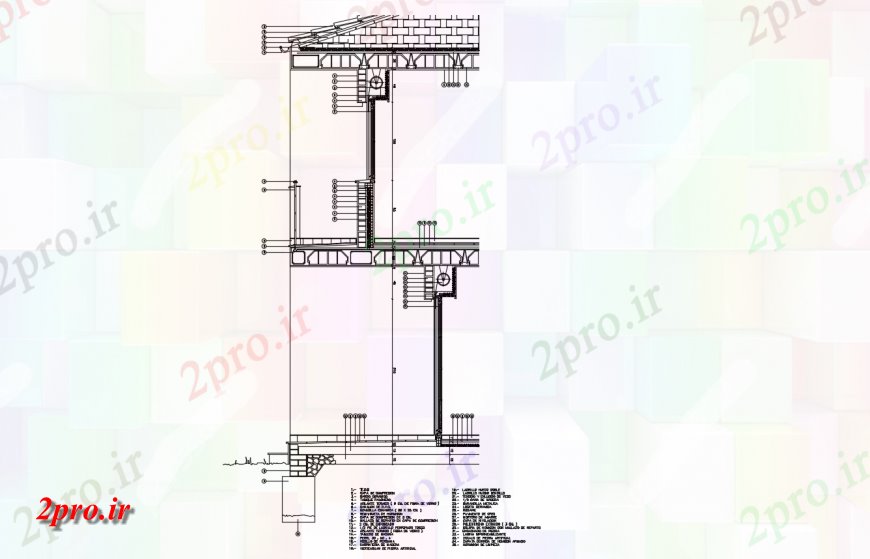 دانلود نقشه جزئیات میلگرد گذاریدیوار برش و بخش مسکن از دو سطح   (کد144252)