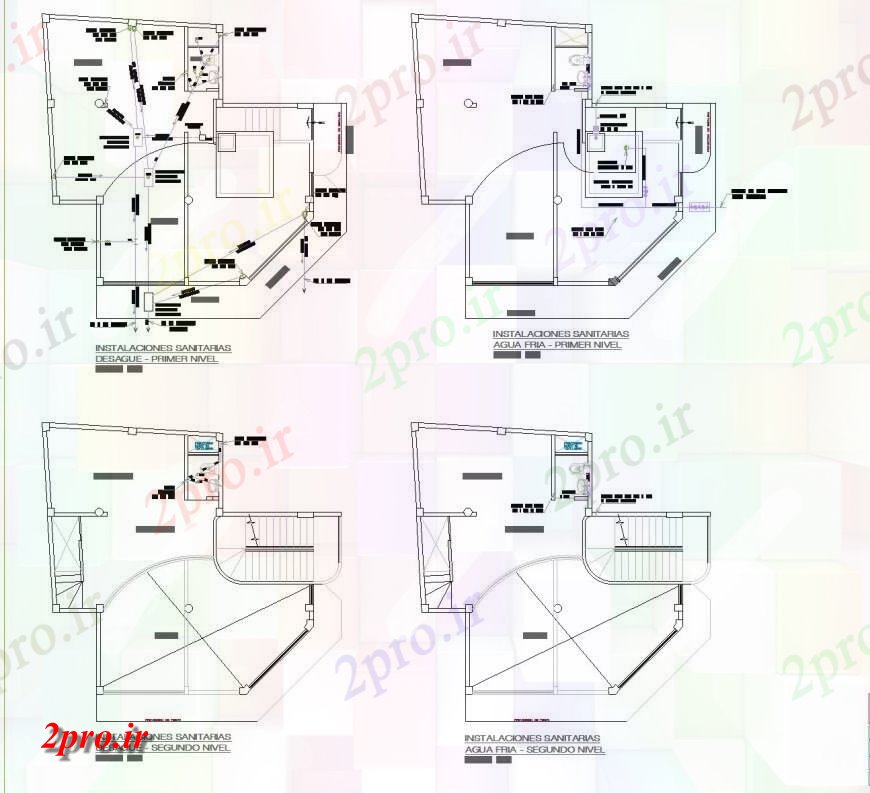 دانلود نقشه بلوک ، آرام ، نماد خانه خط لوله آب   (کد144271)