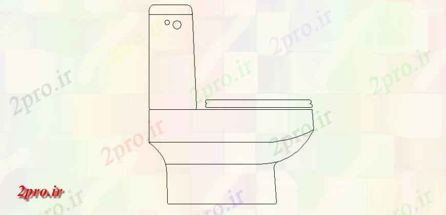 دانلود نقشه بلوک های بهداشتی جزئیات گرگرفتگی سیستم توالت  (کد144533)