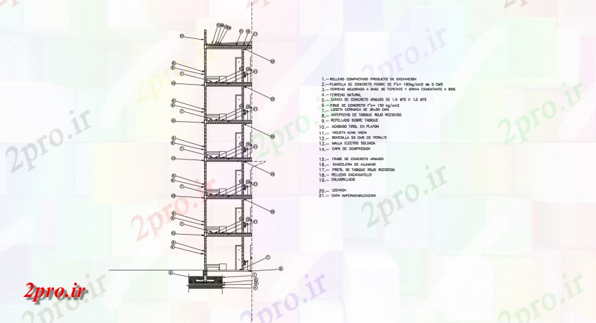 دانلود نقشه جزئیات پله و راه پله  در مواجهه نظر طراحی برش با نمای کف از ساخت و ساز (کد144553)