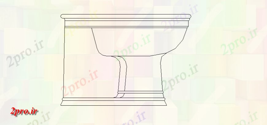 دانلود نقشه حمام مستر طراح جزئیات توالت  نما اتوکد (کد144568)