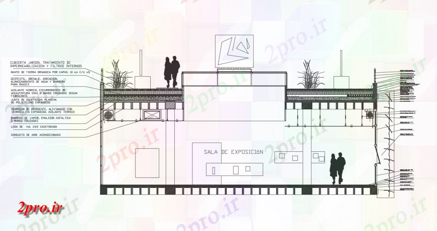 دانلود نقشه جزئیات پله و راه پله   جزئیات حیاط عرشه با طراحی ساخت و ساز (کد144601)