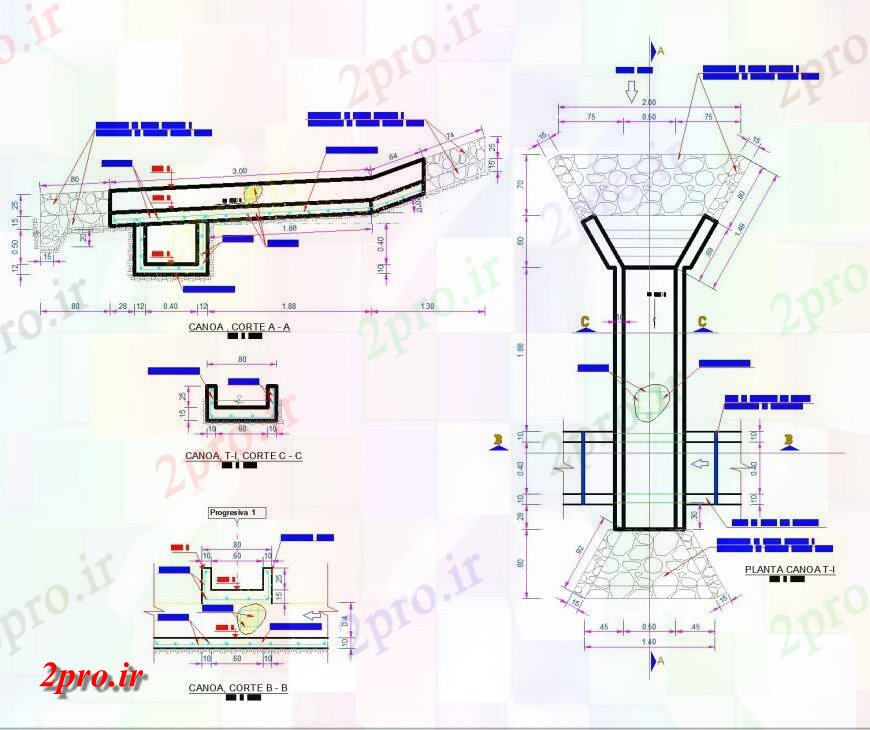 دانلود نقشه جزئیات پله و راه پله  قایق رانی و سمت طول می کشد بخش  طراحی (کد144831)
