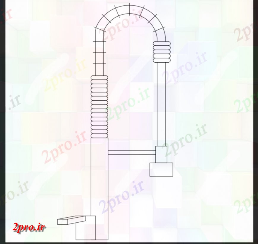 دانلود نقشه بلوک های بهداشتی آشپزخانه تمدید نصیبم شیر  قالب طرحی بلوک های  (کد144888)