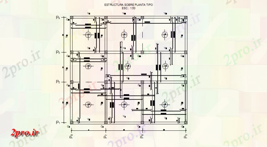 دانلود نقشه طراحی جزئیات ساختار طرحی کارخانه سازه  جزئیات  نما اتوکد (کد145055)