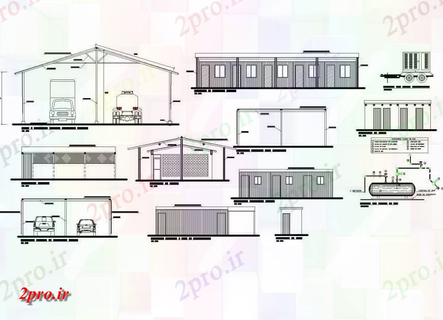 دانلود نقشه جزئیات پله و راه پله  نما و بخش ساخت و ساز Ciranza جوجه ریزی  چیدمان (کد145067)