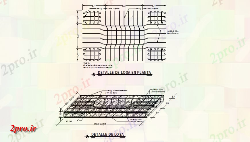 دانلود نقشه طراحی جزئیات ساختار نما جزئیات از آرایش فولاد  نما  (کد145212)