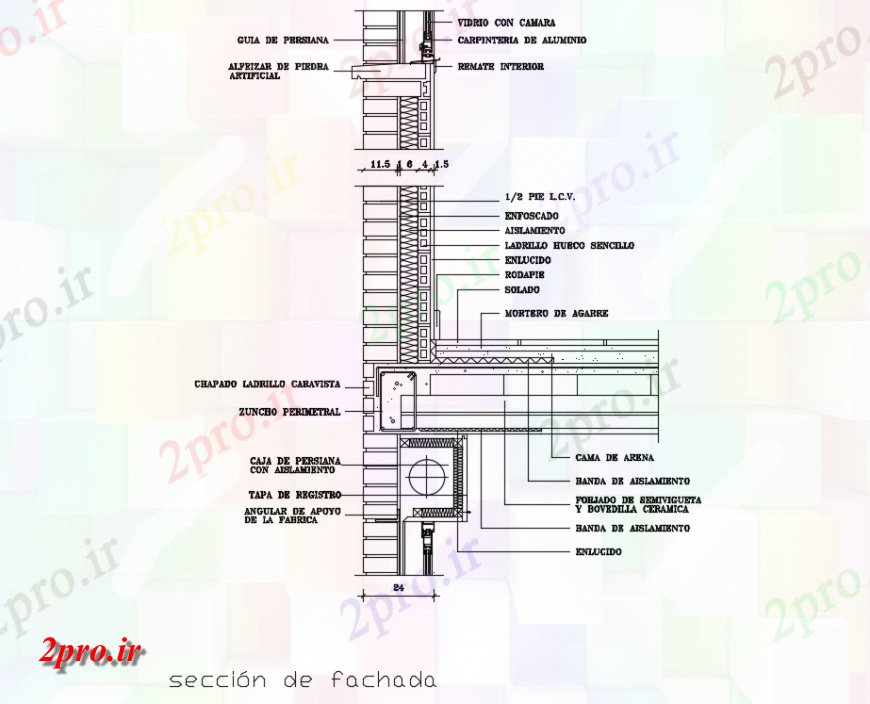 دانلود نقشه جزئیات پله و راه پله  جزئیات بخش نما از خانه بدون  دوربین هوا رسم (کد145233)