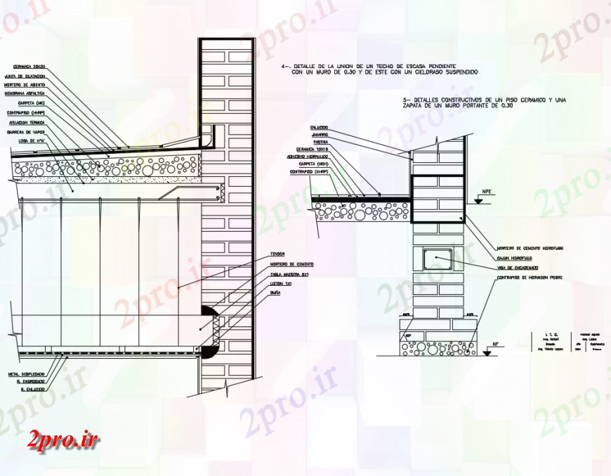 دانلود نقشه جزئیات پله و راه پله  جزئیات مقطعی سازنده ساختمان با مشخصات  (کد145422)