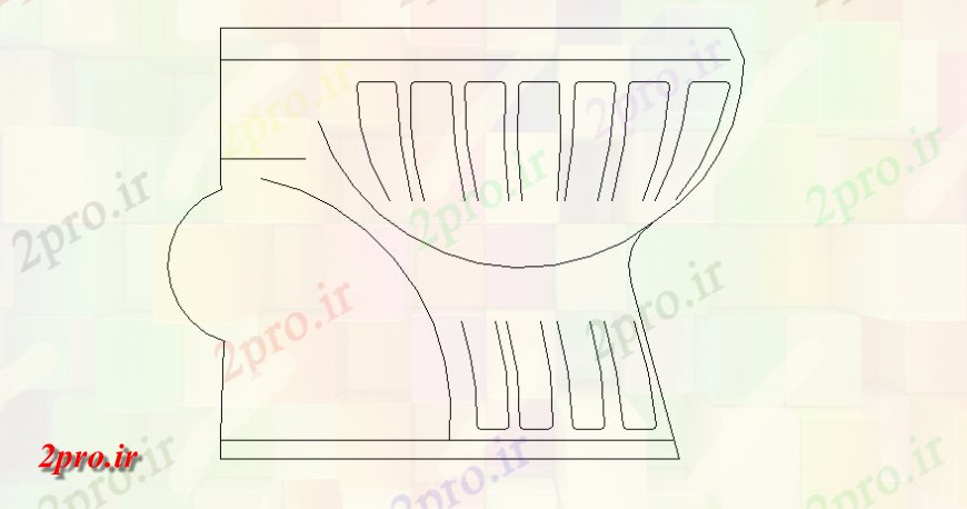 دانلود نقشه حمام مستر  مدرن نما جزئیات توالت و طرح (کد145530)