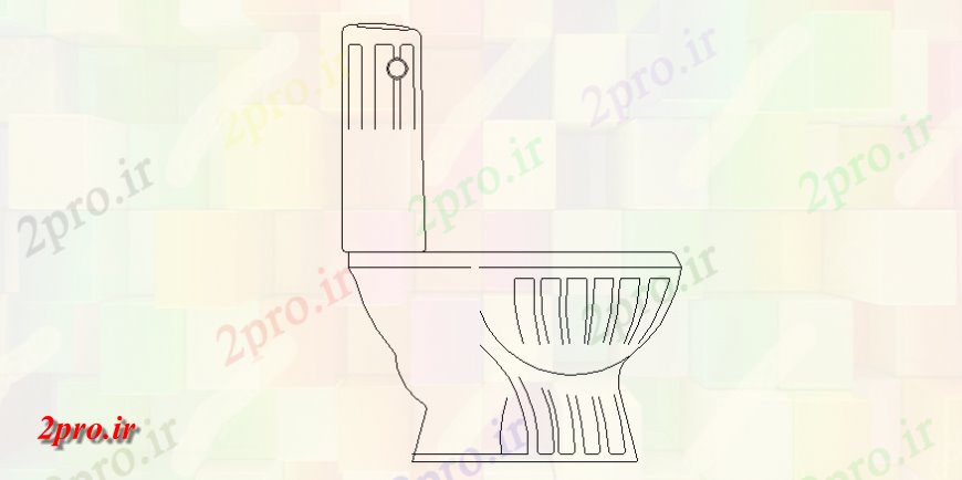 دانلود نقشه حمام مستر  مدرن جزئیات نشسته توالت  نما اتوکد (کد145538)