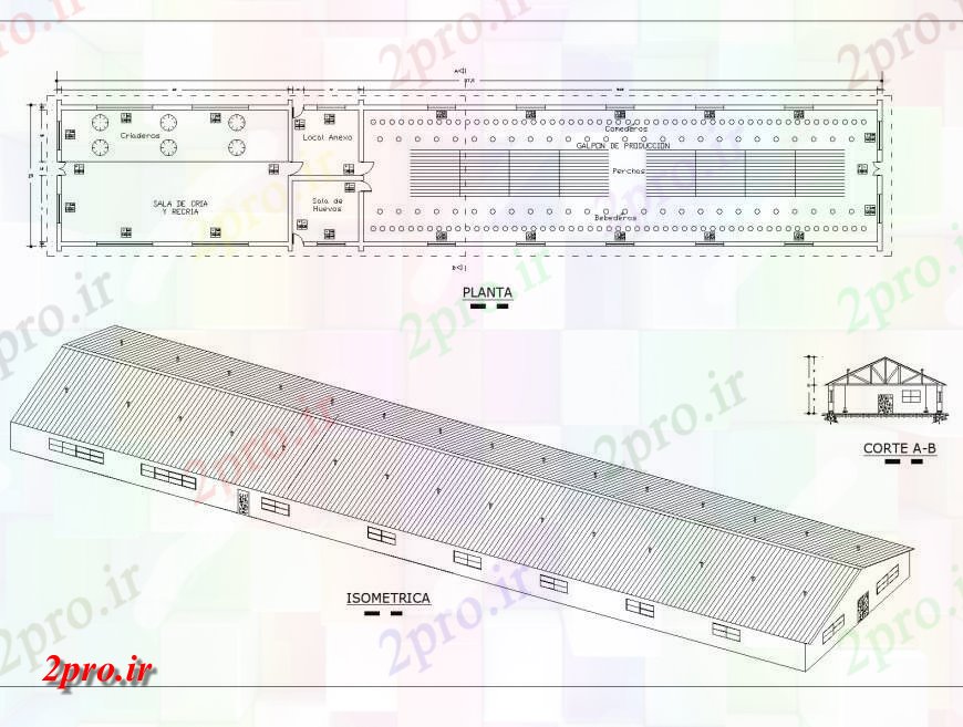 دانلود نقشه ساختمان اداری - تجاری - صنعتی طرحی پونا vicola گال و بخش 15 در 88 متر (کد145590)