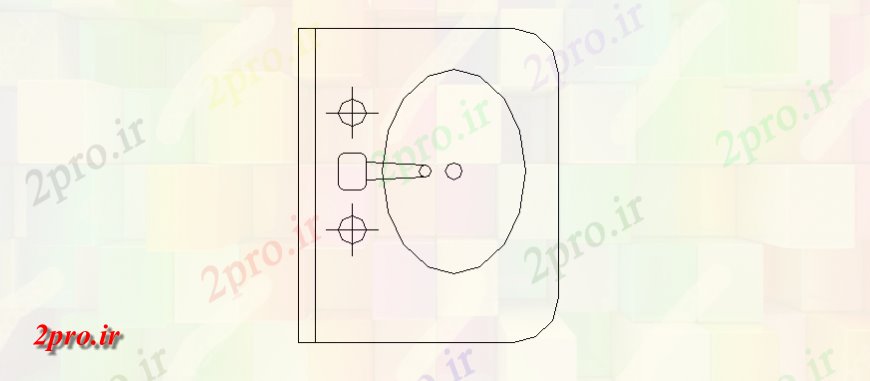دانلود نقشه حمام مستر شستشو شکل نما جزئیات حوضه و  طراحی (کد145630)