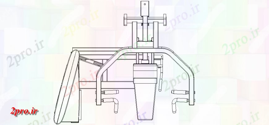 دانلود نقشه ورزشگاه ، سالن ورزش ، باشگاه تا پایین حرکت طراحی تجهیزات بدن برای تجهیزات جیم    (کد145669)