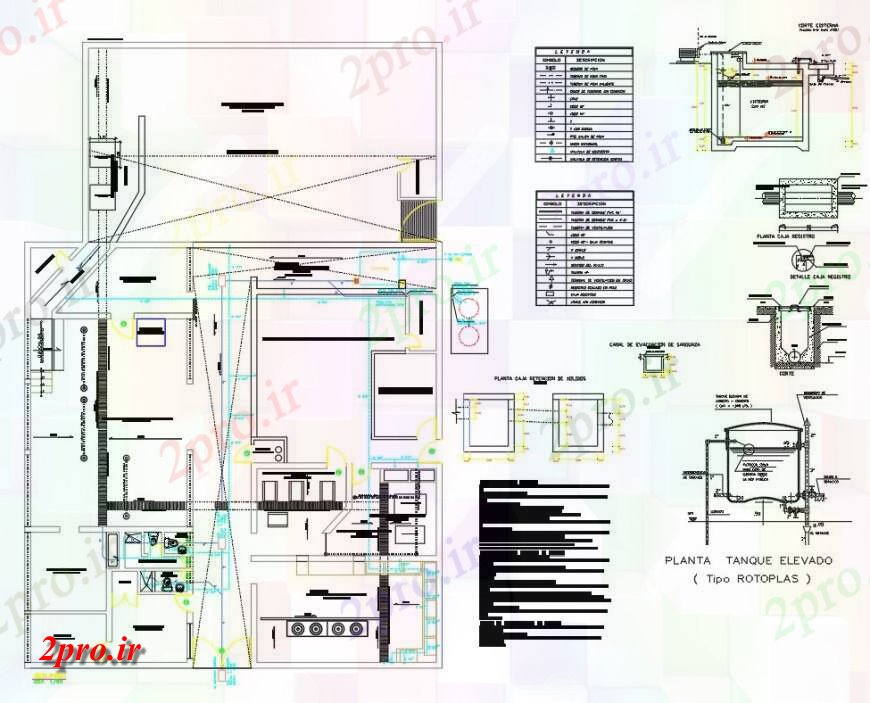 دانلود نقشه ساختمان اداری - تجاری - صنعتی طرحی camal شهری و بخش 22 در 33 متر (کد146021)