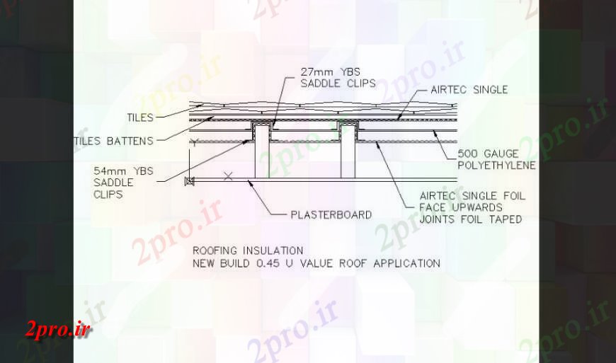 دانلود نقشه جزئیات پله و راه پله  سقف طرحی عایق جزئیات (کد146033)