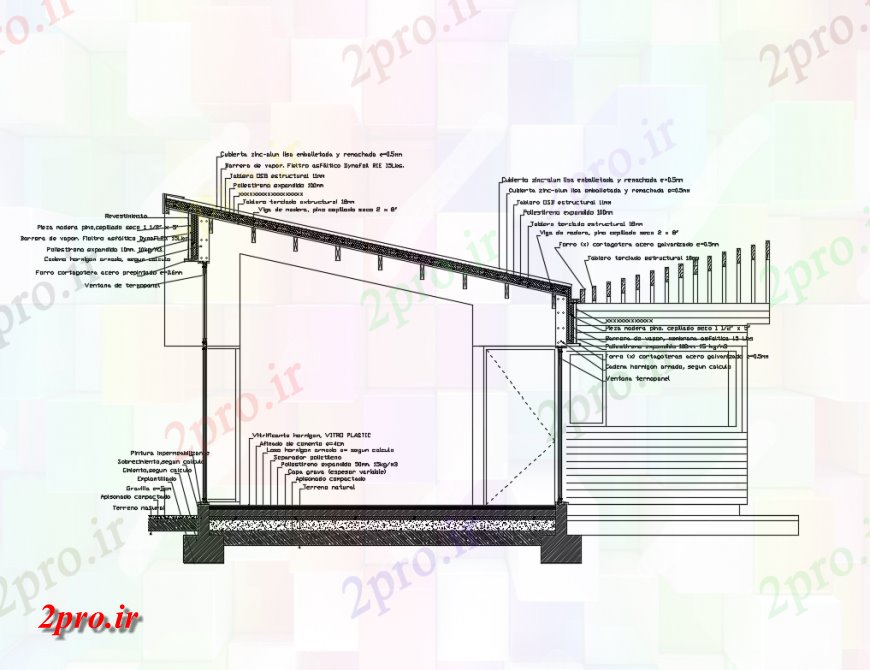 دانلود نقشه طراحی جزئیات تقویت کننده سقف های چوبی جزئیات سازنده بخش  طراحی (کد146146)