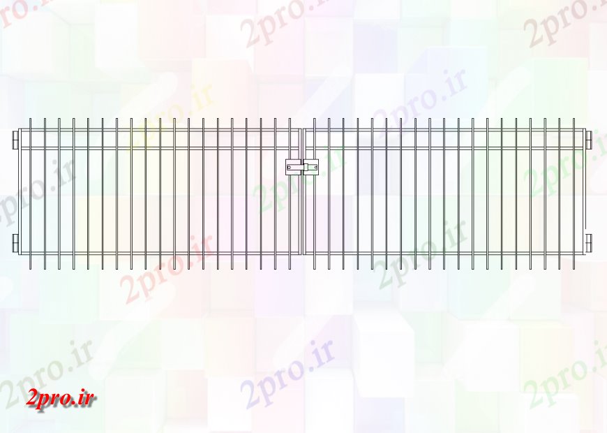 دانلود نقشه طراحی جزئیات تقویت کننده دروازه گالوانیزه طرح (کد146274)