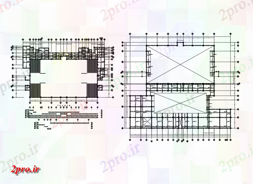 دانلود نقشه طراحی جزئیات ساختار یک خانواده جزئیات خانه ساختار سازنده با طرحی پایه (کد146289)