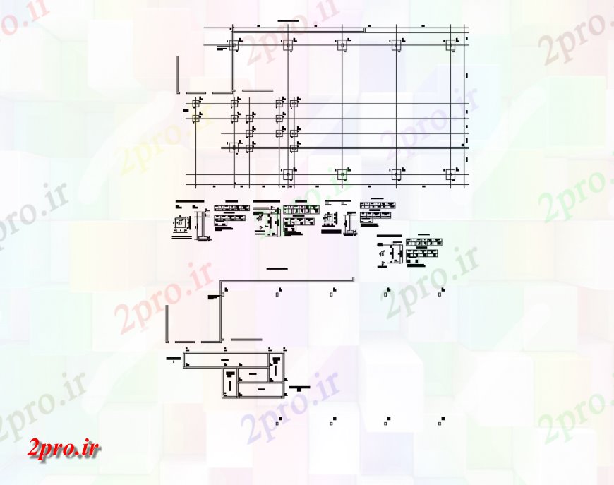 دانلود نقشه طراحی جزئیات ساختار جزئیات ساختار خانه یک خانواده با طرحی پایه (کد146593)