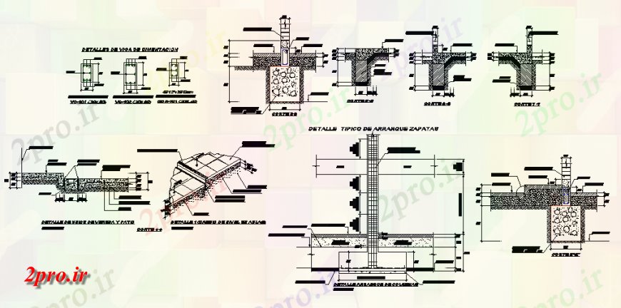 دانلود نقشه جزئیات ستون طرحی اتصال جزئیات پرتو ستون و بخش (کد146686)