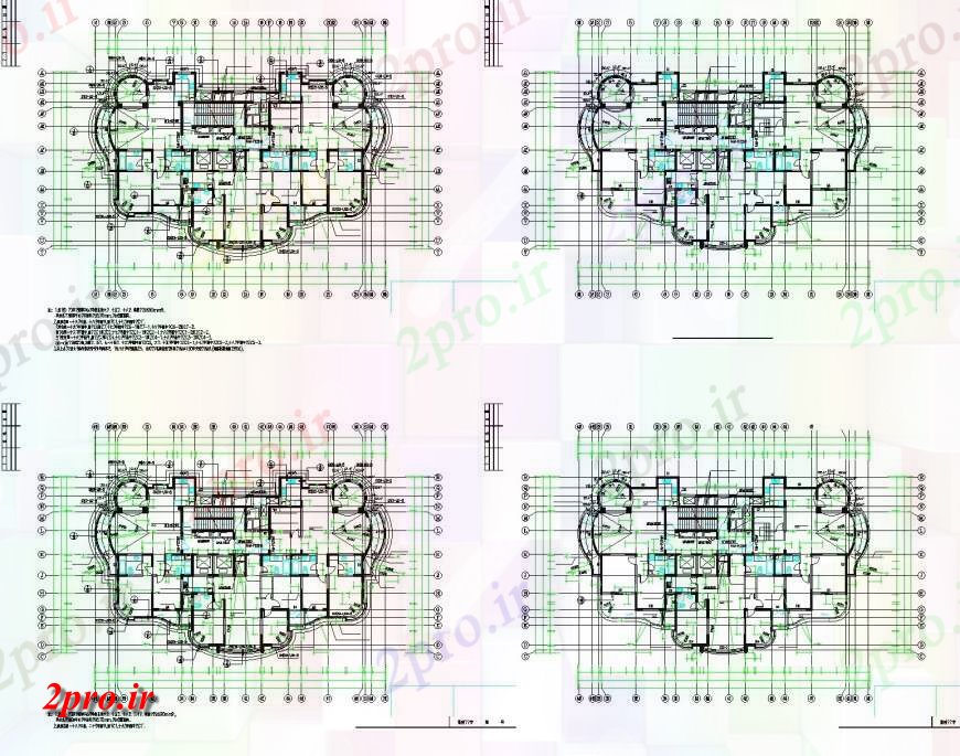 دانلود نقشه ساختمان اداری - تجاری - صنعتی کار ساختمان تجاری طرحی چیدمان 20 در 33 متر (کد146699)