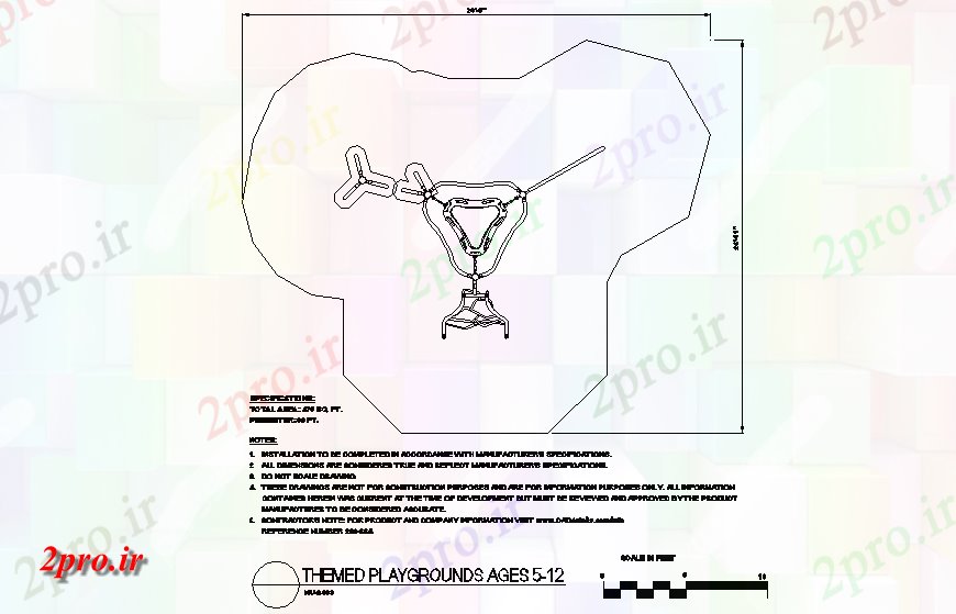 دانلود نقشه ورزشگاه ، سالن ورزش ، باشگاه مساحت مثلث شکل فریم در طراحی مضمون زمین بازی  (کد146785)