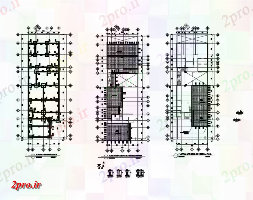 دانلود نقشه طراحی جزئیات ساختار طراحی سازه مسکن از خانه تک خانواده تمام طبقات با  پایه و اساس (کد146852)