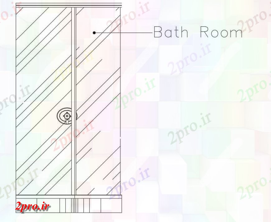 دانلود نقشه حمام مستر   حمام بلوک (کد146999)