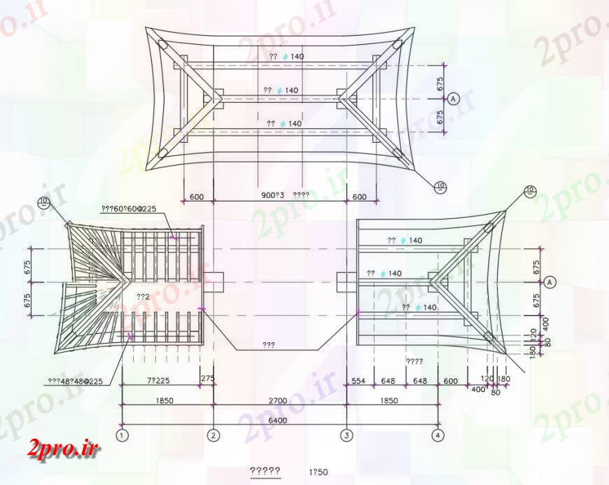 دانلود نقشه طراحی جزئیات تقویت کننده طرحی سقف و بخش (کد147037)