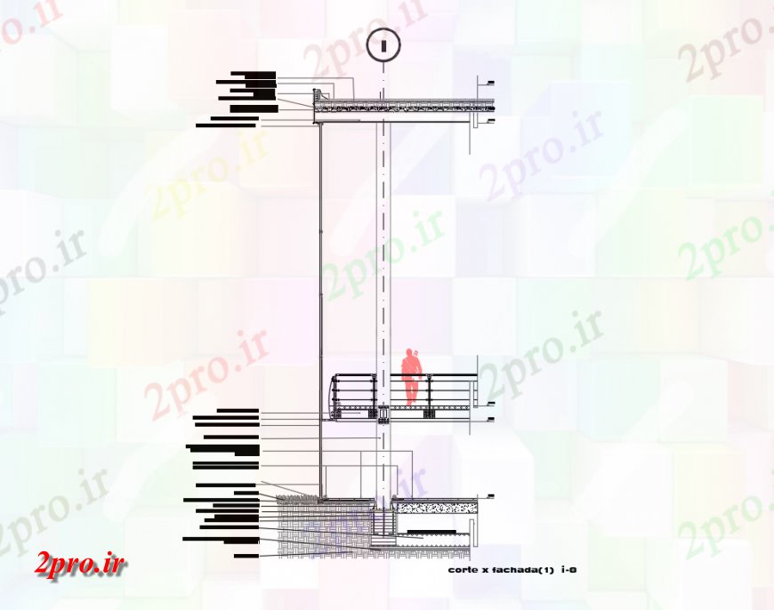 دانلود نقشه مسکونی  ، ویلایی ، آپارتمان  تنها دان دکو از خانه جزئیات سازنده مقطعی  (کد147092)