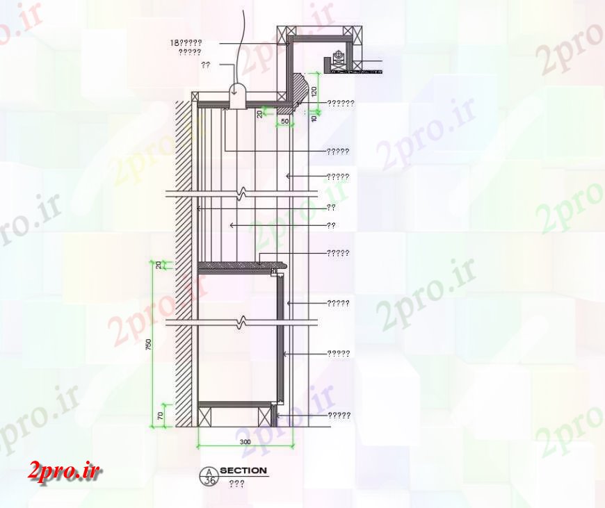 دانلود نقشه آشپزخانه کابینت آشپزخانه و طاق طرحی بخش (کد147320)