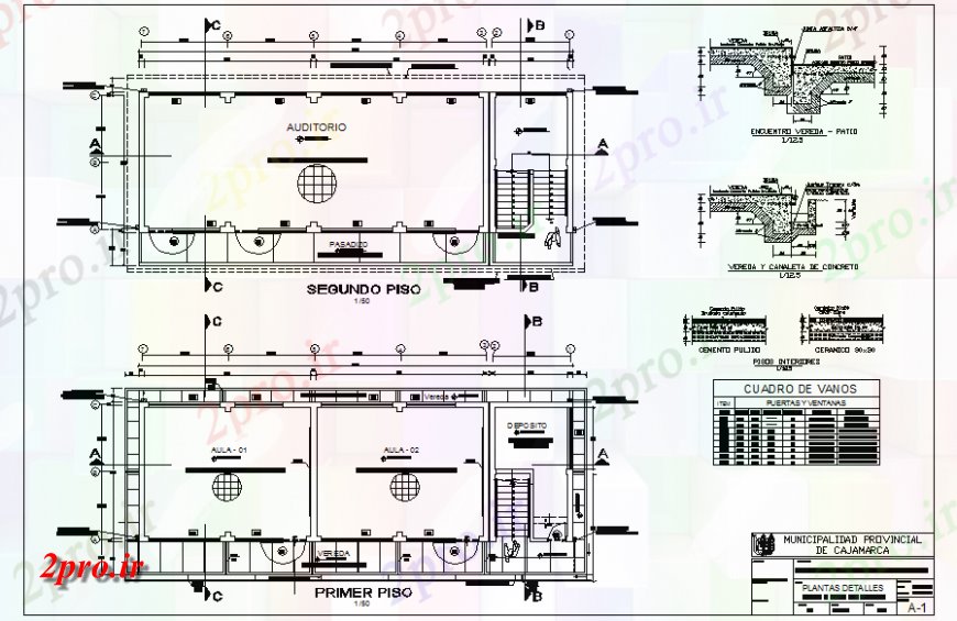 دانلود نقشه  ساختمان دولتی ، سازمانی شهرداری نما جزئیات ساخت و ساز و طرح (کد147444)