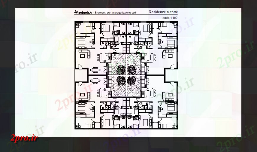 دانلود نقشه مسکونی  ، ویلایی ، آپارتمان  طرحی اصلی با معماری بخش (کد147538)