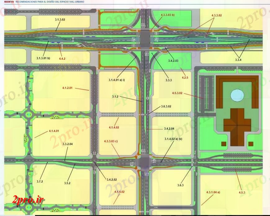 دانلود نقشه جزئیات جاده سازی جاده جزئیات برنامه ریزی نظرسنجی (کد147543)