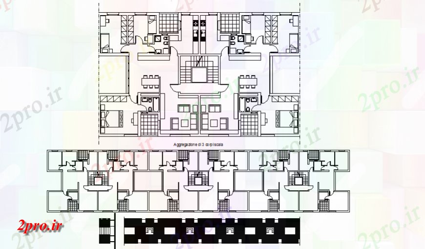 دانلود نقشه مسکونی ، ویلایی ، آپارتمان طرحی خانه بخشی از کار های معماری 7 در 33 متر (کد147669)