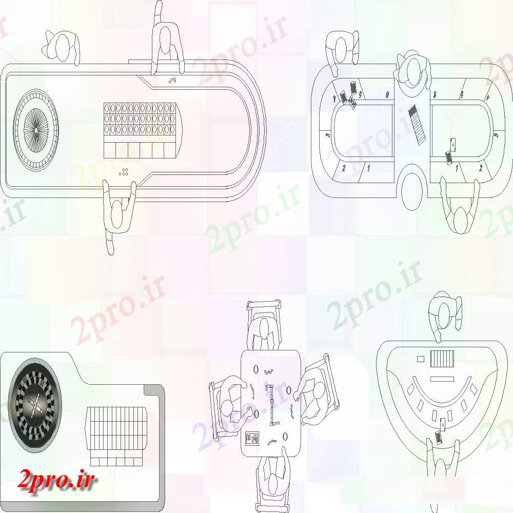 دانلود نقشه ورزشگاه ، سالن ورزش ، باشگاه کازینو بخشی از منطقه بازی را در یک طرحی ساختمان (کد147698)